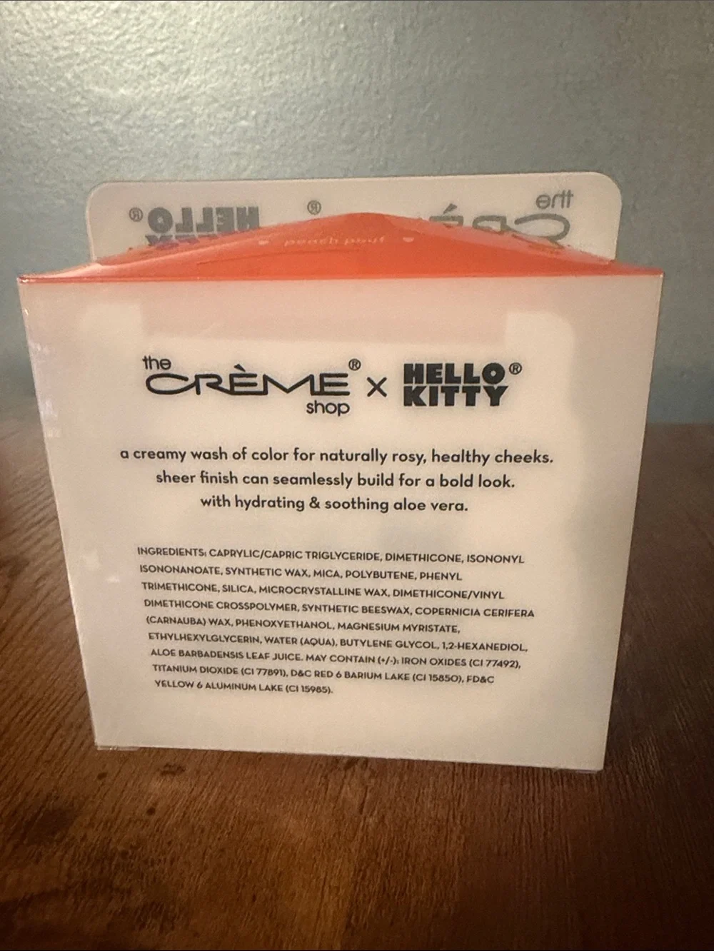 The Crème Shop x Hello Kitty Crème Blush Balm - with Aloe - Peach Puff